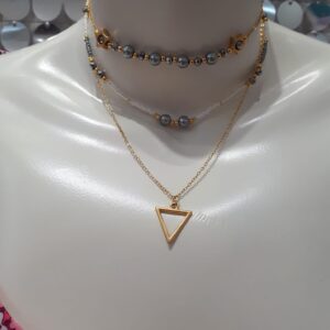 Collier Perles de Résine multicolores