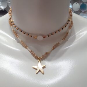 Collier Perles de Résine multicolores